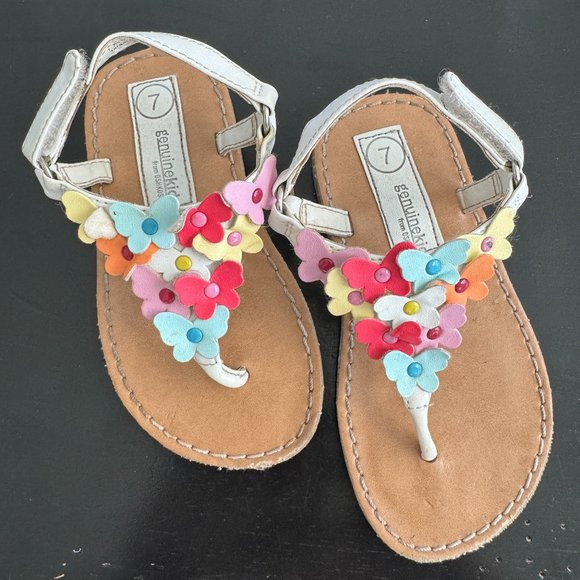 OshKosh B'gosh Other - Genuine Kids by OshKosh Cute Floral T-Strap Toddler Sandals Sz 7